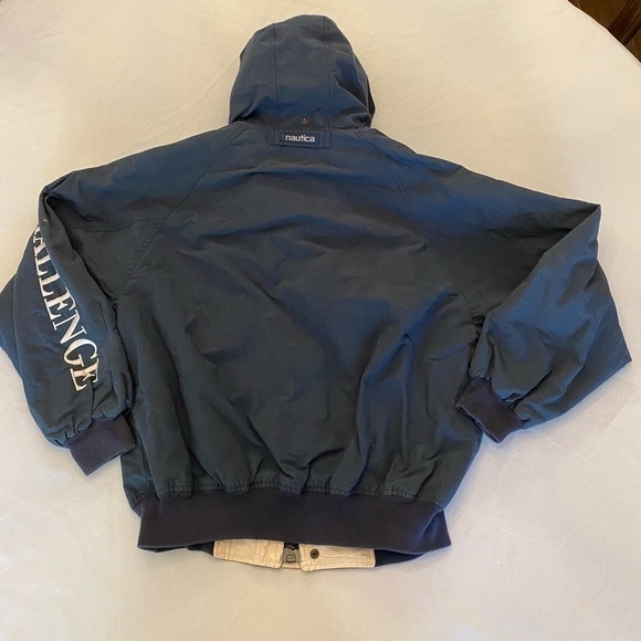 NAUTICA Vintage 90’s Hooded Windbreaker, Size M - Picture 5 of 5